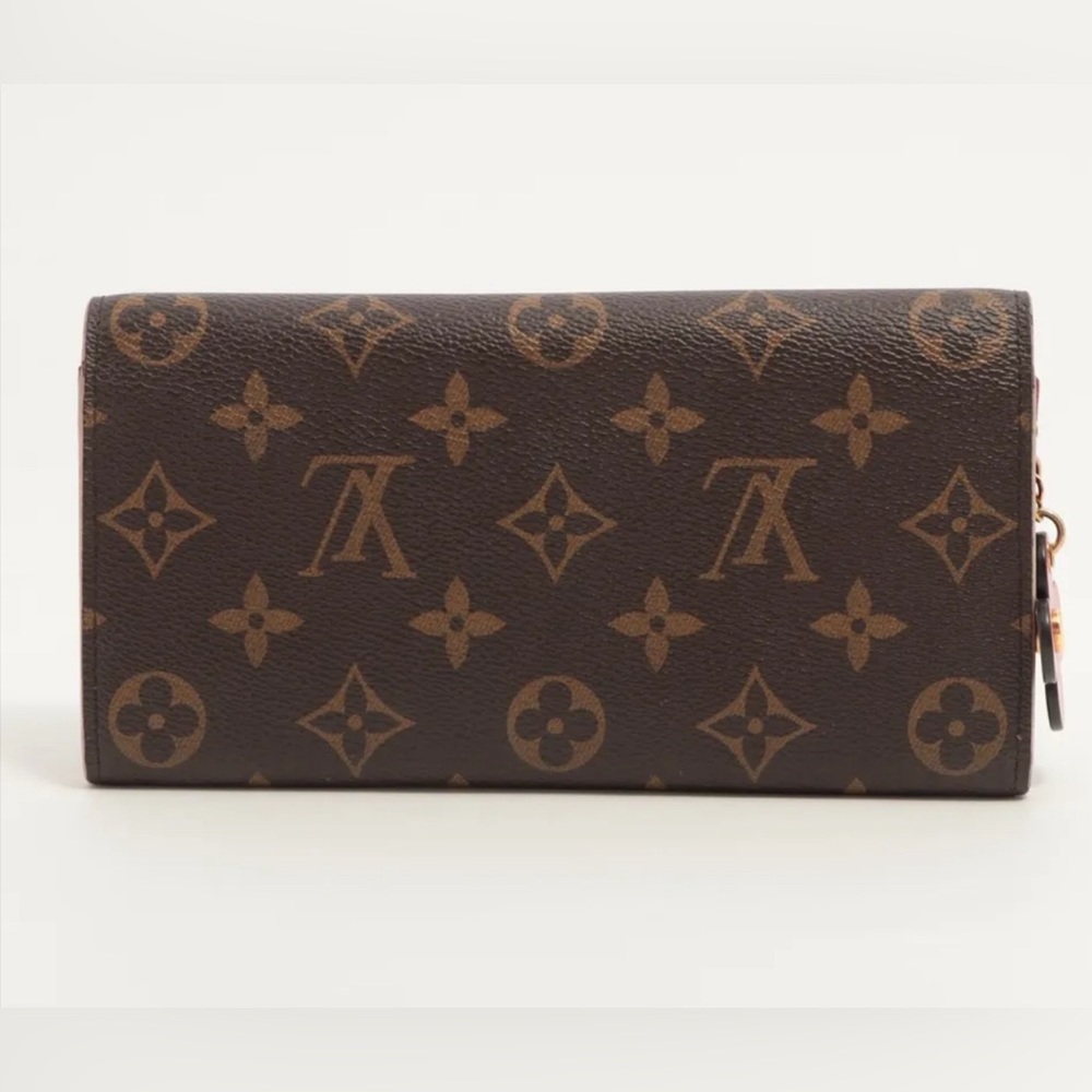 Louis Vuitton Monogram Bloom Flower Portefeuille Emilile Wallet Pink - Picture 2 of 10